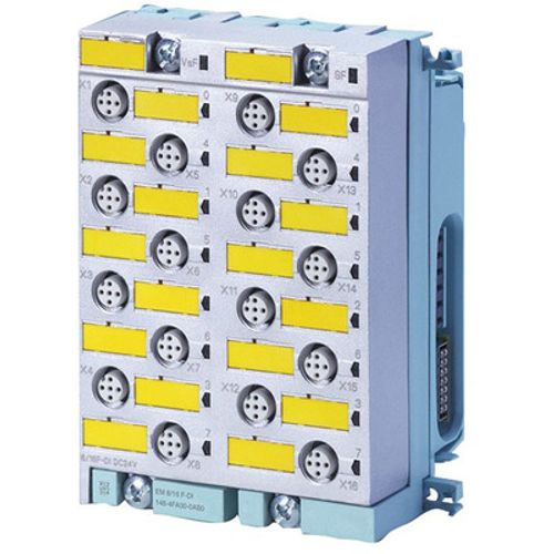 Type: ET200PRO 8/16 F-DI 24VDC
ELECTRONIC MODULE, 8/16 F-DI PROFISAFE, 24VDC
UP TO CATEGORY 4/SIL3