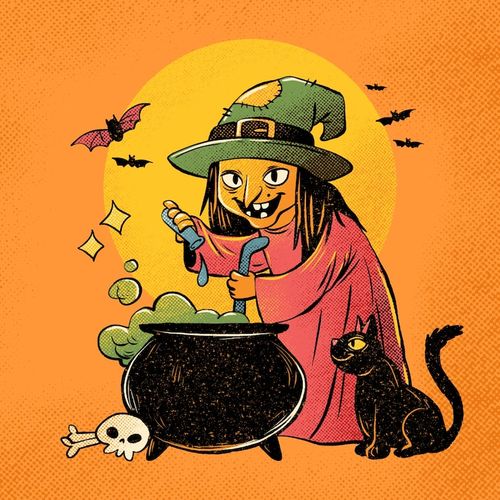 Free Vector halloween hocus pocus illustration