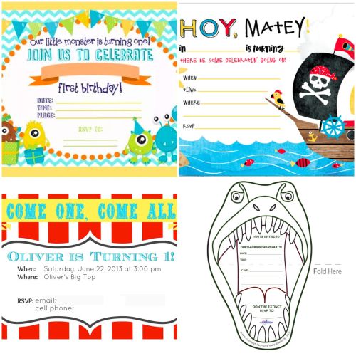 free printable birthday invitations