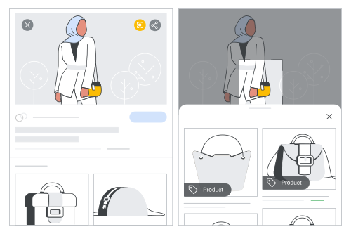 An example product image demonstrating the Google Lens feature for free listings on Google Images.