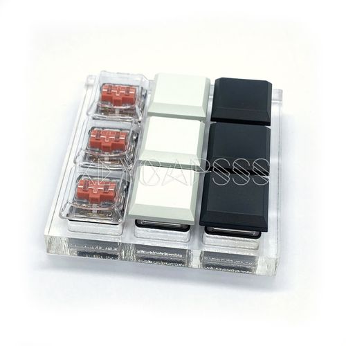 Kailh Low Profile Keycaps Blank White Clear 1U