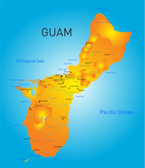 guam map vector