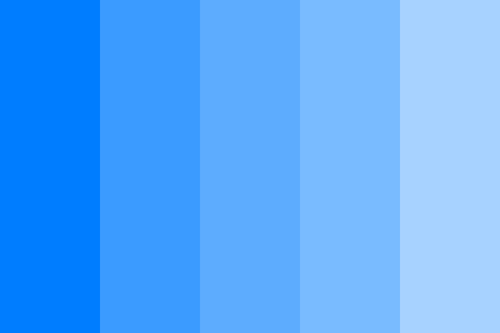 50 Shades of Blue - 45 color palette