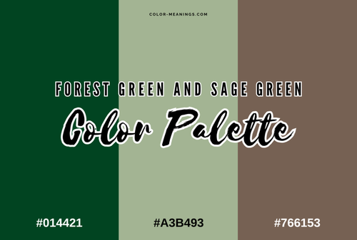 Forest Green and Sage Green Color Palette