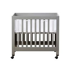 BreathableBaby Mini Crib Breathable Mesh Liner, Classic 3mm Mesh, White, Size 4M Covers 4 Sides FITS MINI Cribs with 38x24” Mattress ONLY