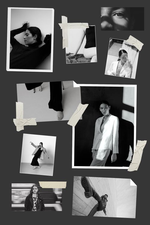 Black Modern Frames Style Photo Collage