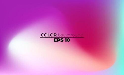 Abstract blurred gradient mesh background in bright summer colors vector