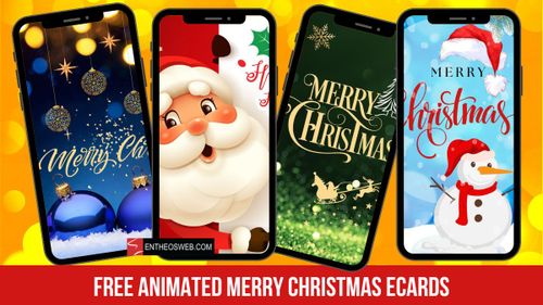 Free animated merry christmas ecards