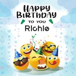 Emoji Happy Birthday Card Images for Richie