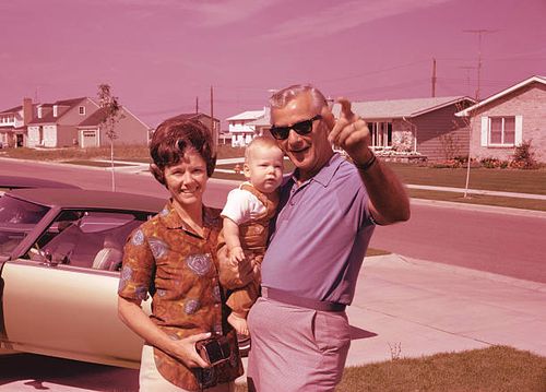 retro suburban family - she pic stock pictures, royalty-free photos & images