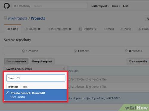 Step 6 Enter a branch name and click “Create branch” when it appears.