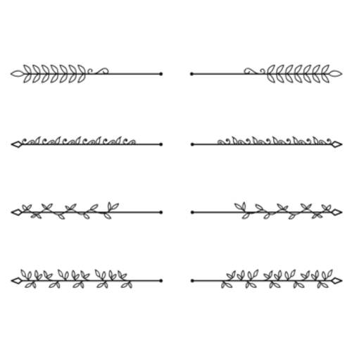 divisor de linha de videira floral para coleção de elementos de decoração separador de layout de texto vetor png, Folhas De Videira, Divisor, Linha Divisória PNG e Vetor