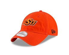 New Era NCAA Oklahoma State Cowboys Unisex NCAA Core Shore Primary 9TWENTY Adjustable Cap, Orange, One Size