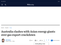 LNG: Australia clashes with Asian energy giants over gas export crackdown