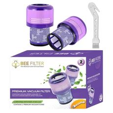 Dyson V15 Filter, 2-Pack Premium True HEPA Replacement Filters Compatible with Dyson V15 Detect, V15 Detect Absolute, V15 Submarine, V15 Detect Filter, V11 Animal Filter, V11 Filter, Part no 970013-02