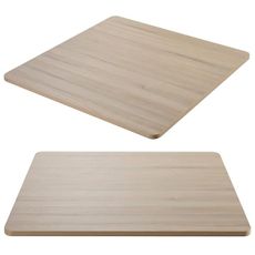 Kaboon Universal Table Top 30 x 30 inches Sqaure Pack of 2, Reversible Melamine Countertop Only, Home or Commercial Indoor Use, Light Oak