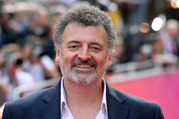 Steven Moffat attends Sky's Up Next event at the Theatre Royal Drury Lane on May 17, 2022 in London, England.