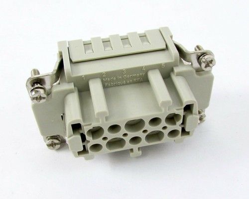 contact insert, female, HAN 10 E, crimp
10pol.+PE, max. 500V,16A