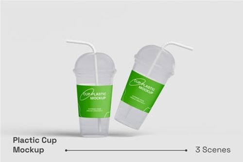Preview: Plastic Cup Mockup