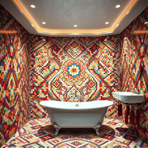mosaic tile ideas for bathrooms