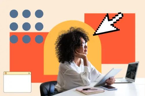 woman learns about web form design