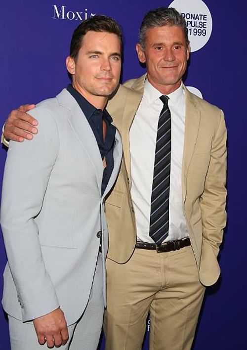 Matt Bomer and Simon Halls attend the Benefit For onePULSE Foundation on August 19, 2016 in Los Angeles, California.
