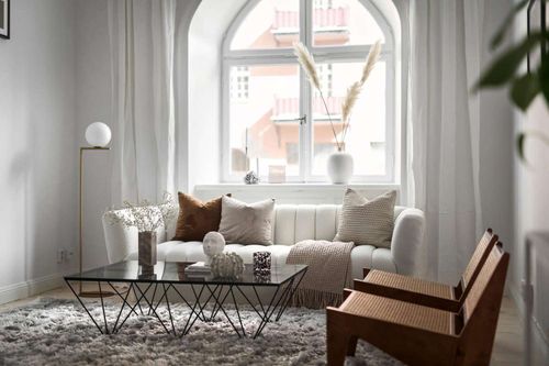 modern living room with contemporary furniture