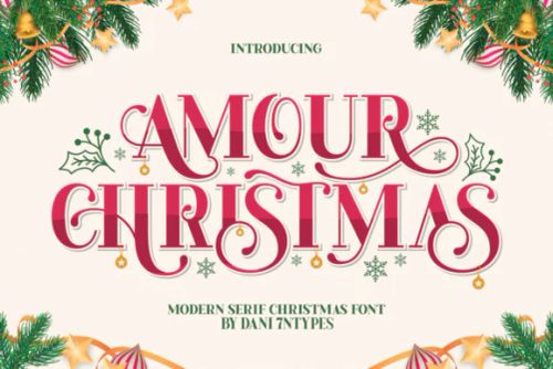 限时免费获取字体 Amour Christmas Font[Windows、macOS]