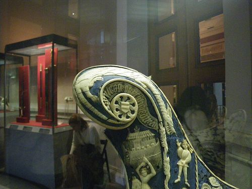 Order of the Dragon on a medieval saddle