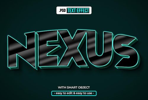 PSD nexus text style effect