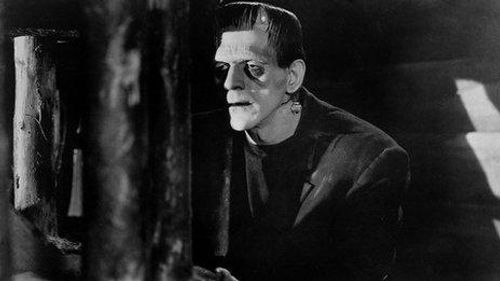 Boris Karloff in in a scene from the 1931 classic film Frankenstein