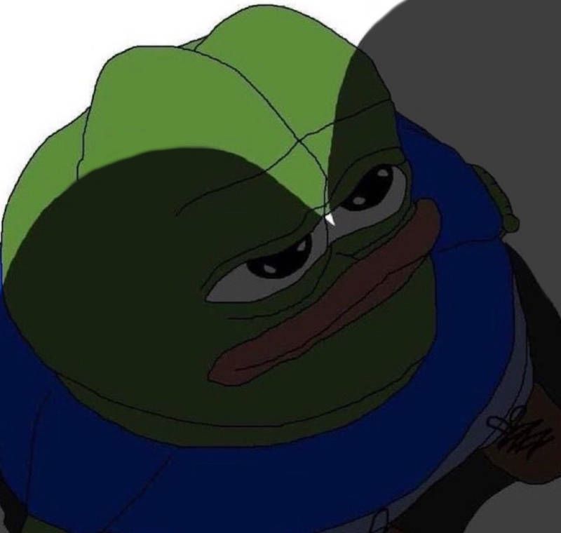Pepe boob shadow