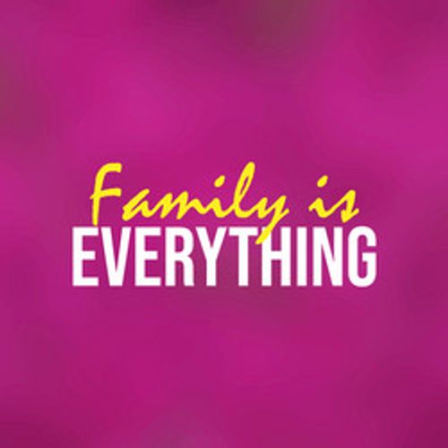 family is everything life quote with modern vector