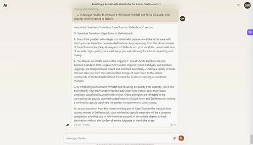 Claude AI Generated Content