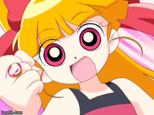 An animated GIF Ppg Blossom, Power Puff Girls Z, Blossom Ppg, Powerpuff Girls Z, Powerpuff Girls Cartoon, Super Nana, American Cartoons, Cosplay Idea, The Riddle
