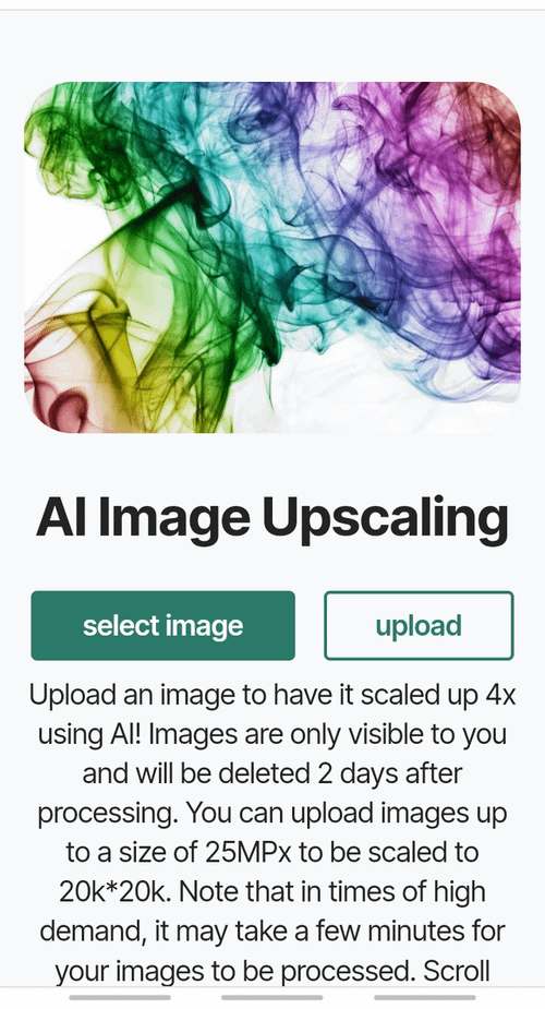 r/SideProject - I created a free AI image upscaler