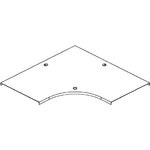 Cover for elbow 90° for cable tray