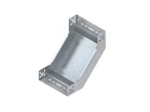 Vertical Inside Elbow with unperforated side profiles, but with connector perforations, with integrated splice plates