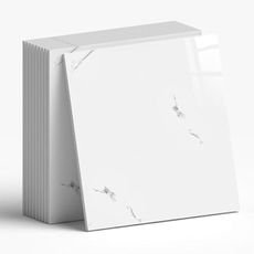 WADLE 10 Pack Peel and Stick Marble Tiles Wall Panels, 11.8"x11.8" Self-Adhesive Waterproof Backsplash Tile for Shower, Kitchen & Bathroom, White