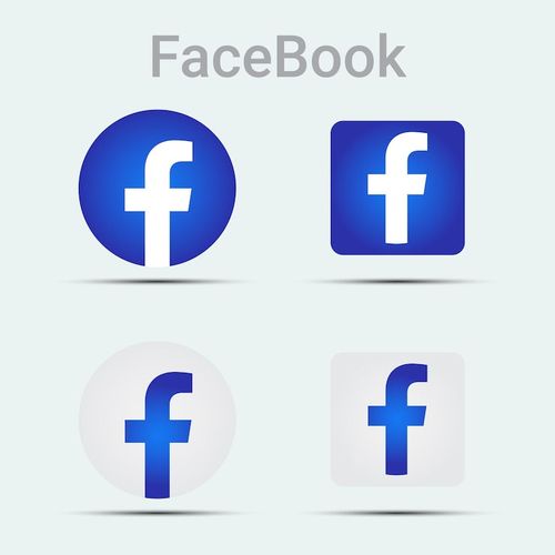 Photo social media facebook icon eps
