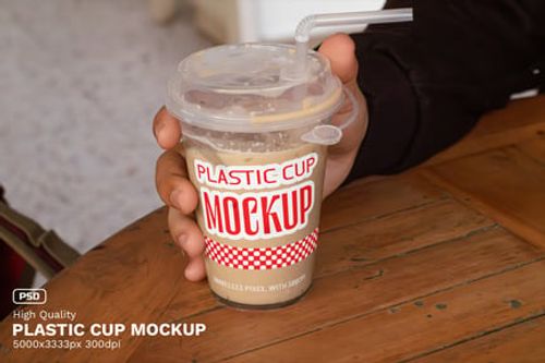 Preview: Plastic Cup Mockup - VOL