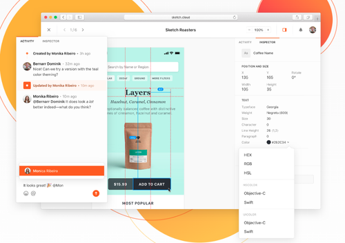博客Sketch界面设计