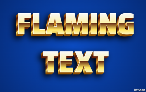 Flaming Text Text effect