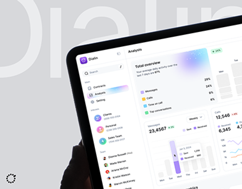 Dialin AI - Business Phone & Chat System UI UX Design