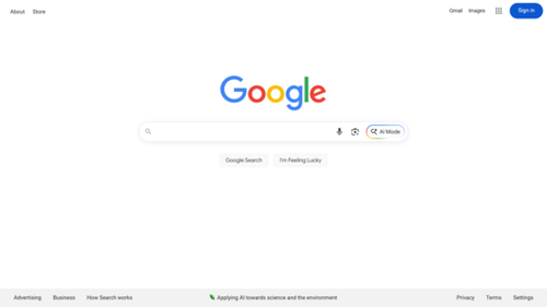 Google Search on desktop as of August 27, 2025