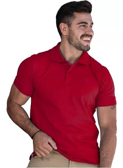 Chomba Pique Clasica Lisa Hombre Remera Manga Corta Colores