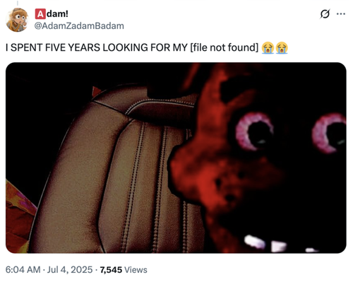 A "parody":https://knowyourmeme.com/memes/cultures/parody-spoof of the "I Spent Weeks Looking for My iPad" "tweet":https://knowyourmeme.com/memes/sites/twitter-x, mocking it for being "Engagement Bait":https://knowyourmeme.com/memes/engagement-bait.