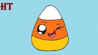 candy corn drawing easy