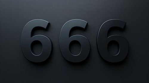 number six hundred sixty six black.