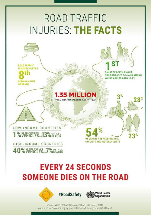 Road safety infographic